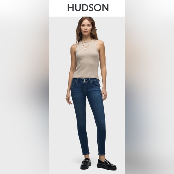 Hudson Collin Flap Skinny Jeans Sz 30 Nwot - Picture 1 of 13